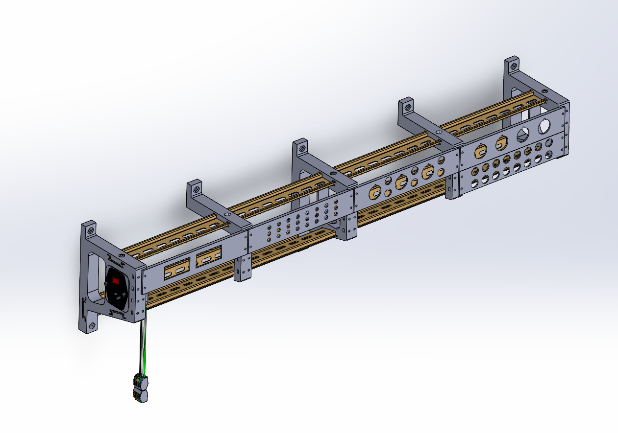 Wall Mounted DIN Rail Stand and PLC Trainer Kit