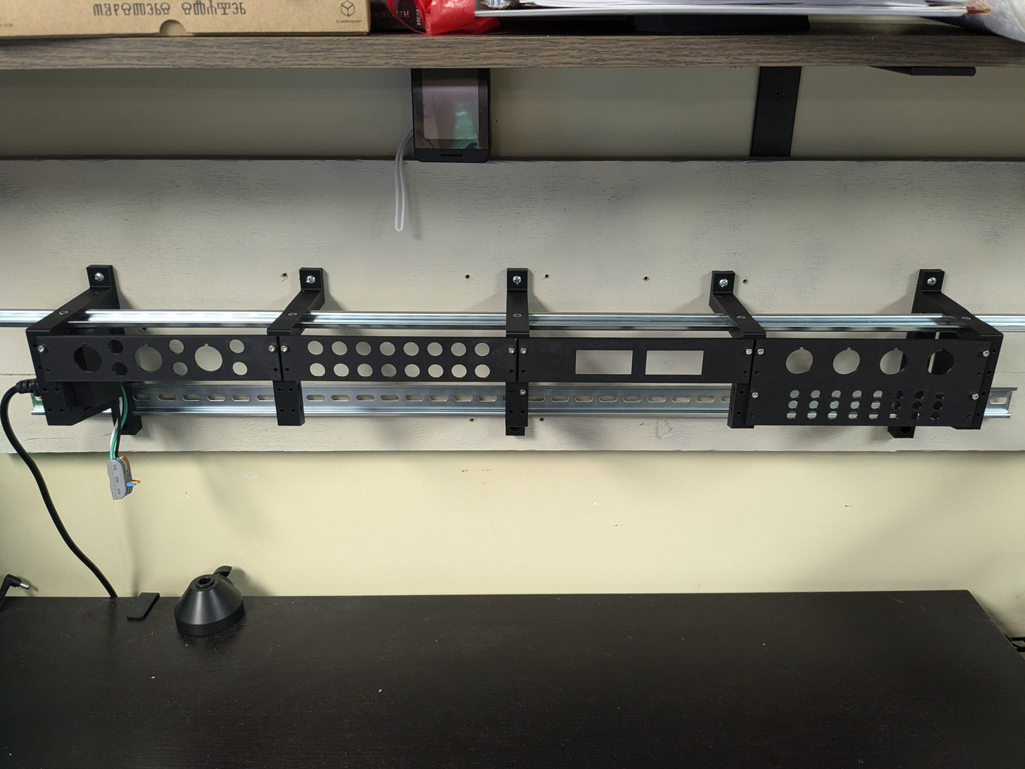Wall Mounted DIN Rail Stand and PLC Trainer Kit