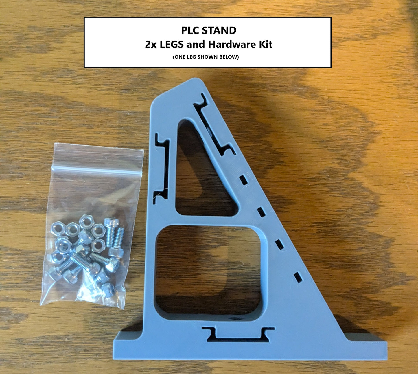 Desktop DIN Rail Stand and PLC Trainer: Full Kit - Powered