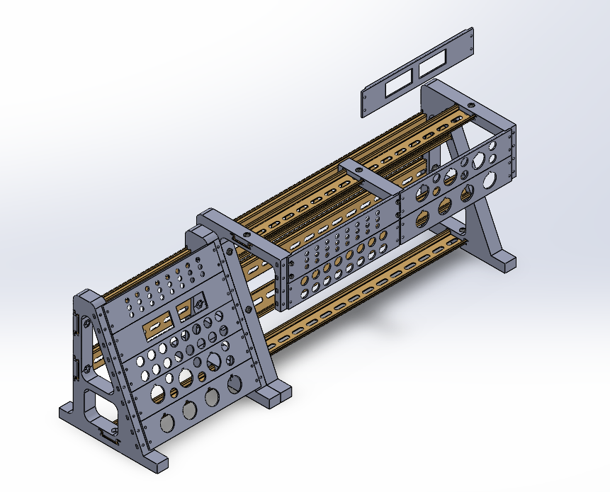 Desktop Operator DIN Rail Stand: Full Kit